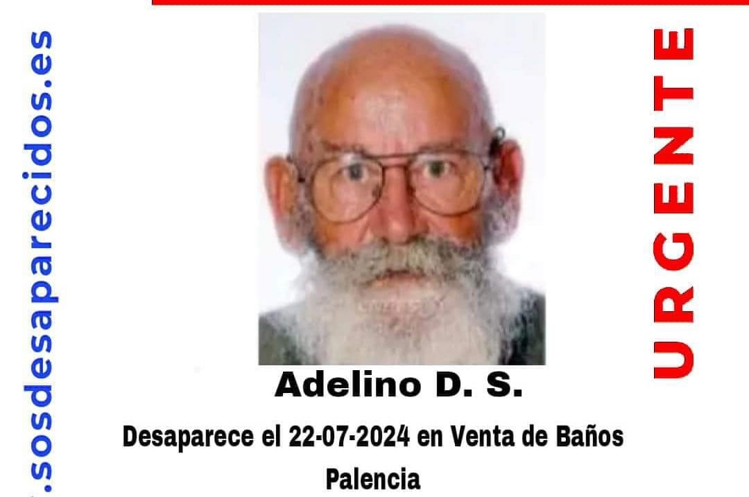 Se busca a Adelino desaparecido en Venta de Baños desde el lunes