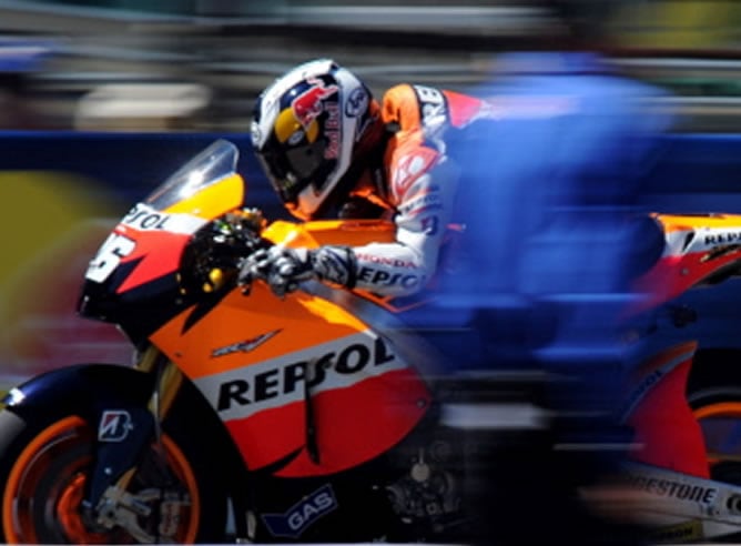 Pedrosa durante el GP de Indianápolis