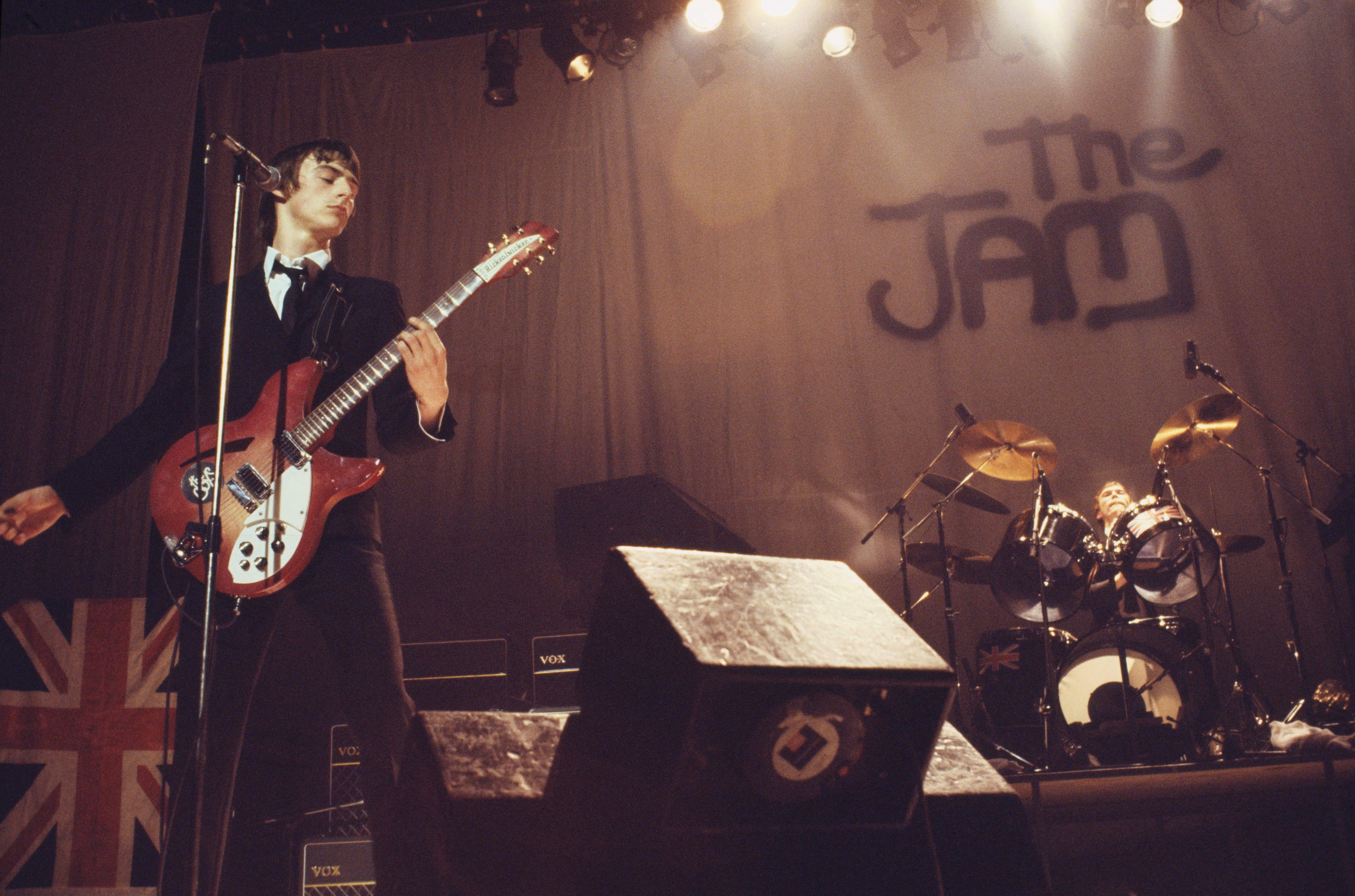 Paul Weller durante un concierto en Reading, Berkshire en 1977