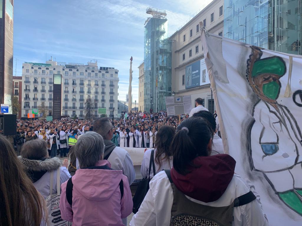 Concentración de médicos de Atención Primaria y pediatras en Madrid