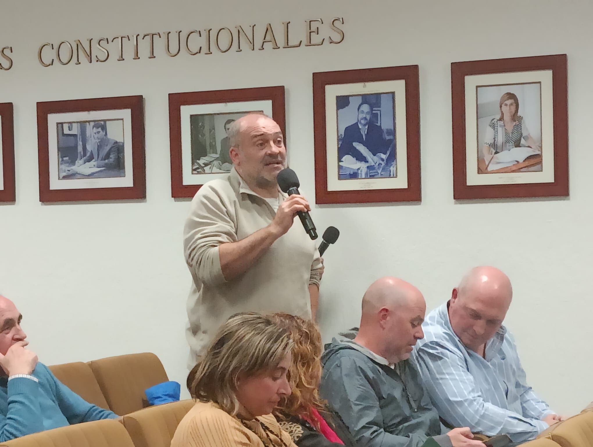 Luis Oropesa en su intervención en el pleno