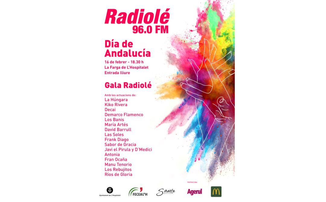 El cartell de la Gala del Día d&#039;Andalusia, el 16 de febrer