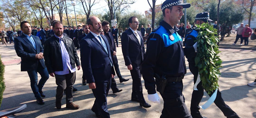 El vicepresidente regional Pedro Rollán y el alcalde de Leganés Santiago Llorente