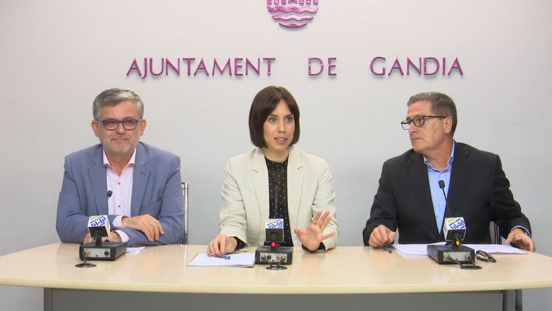 Josep Alandete, Diana Morant y Salvador Gregori. 