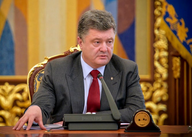 El presidente de Ucrania, Petró Poroshenko.