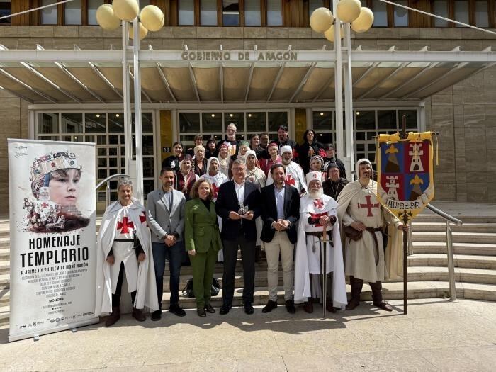 Presentación en Zaragoza del Homenaje Templario a Jaime I y Guillem de Mont-Rodón. Foto: DGA