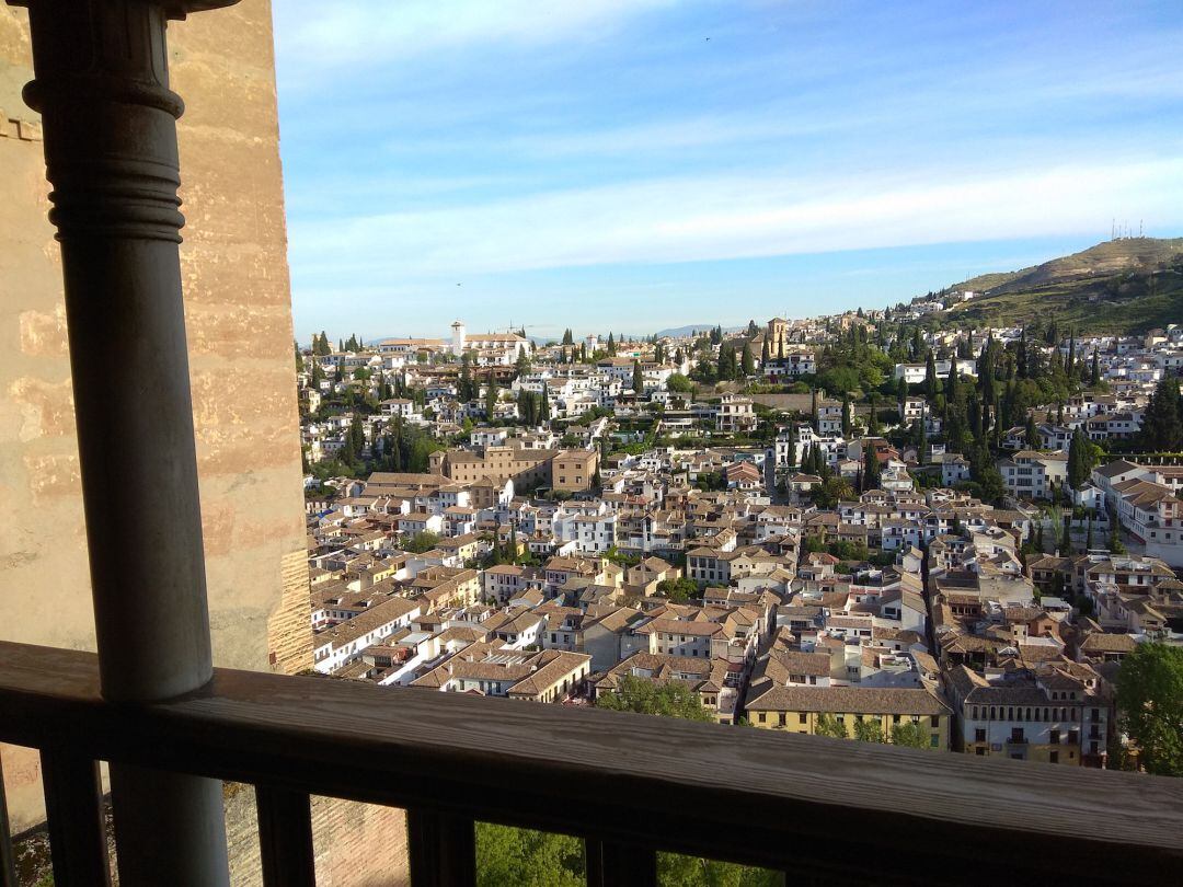 El barrio del Albaicín desde la Alhambra