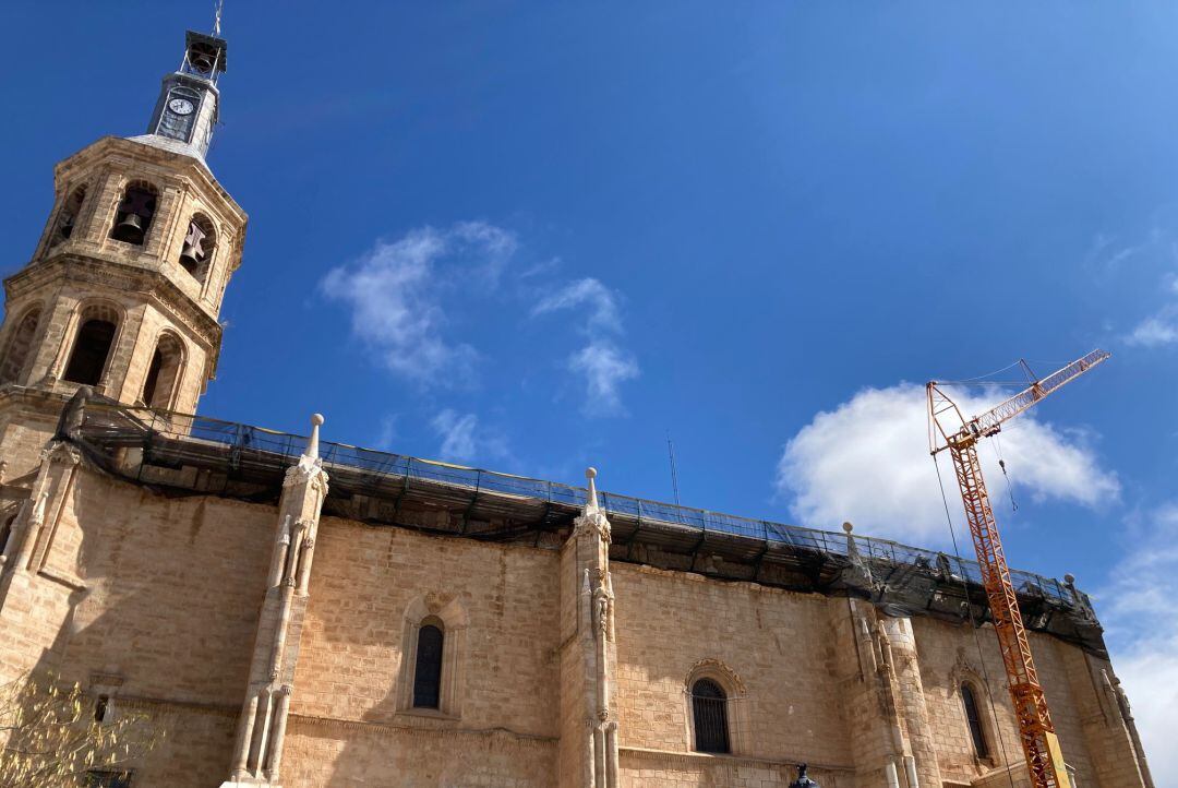 Imagen del estado actual de la Iglesia de la Asunción en Valdepeñas (Ciudad Real) 