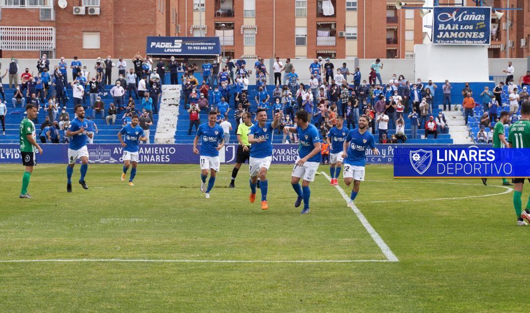 Imagen de archivo de un partido del Linares Deportivo.