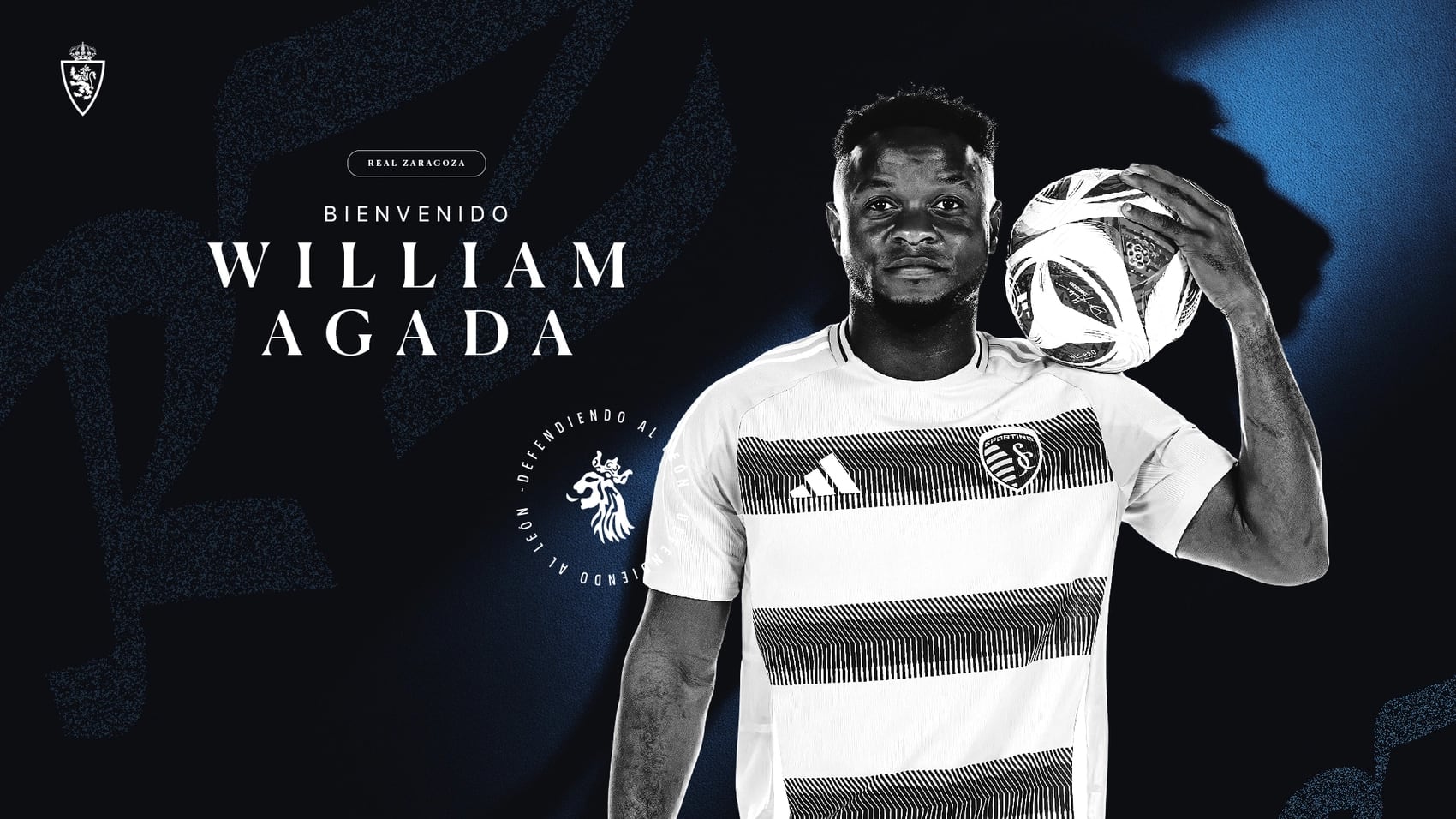 William Agada anunciado como nuevo futbolista del Real Zaragoza