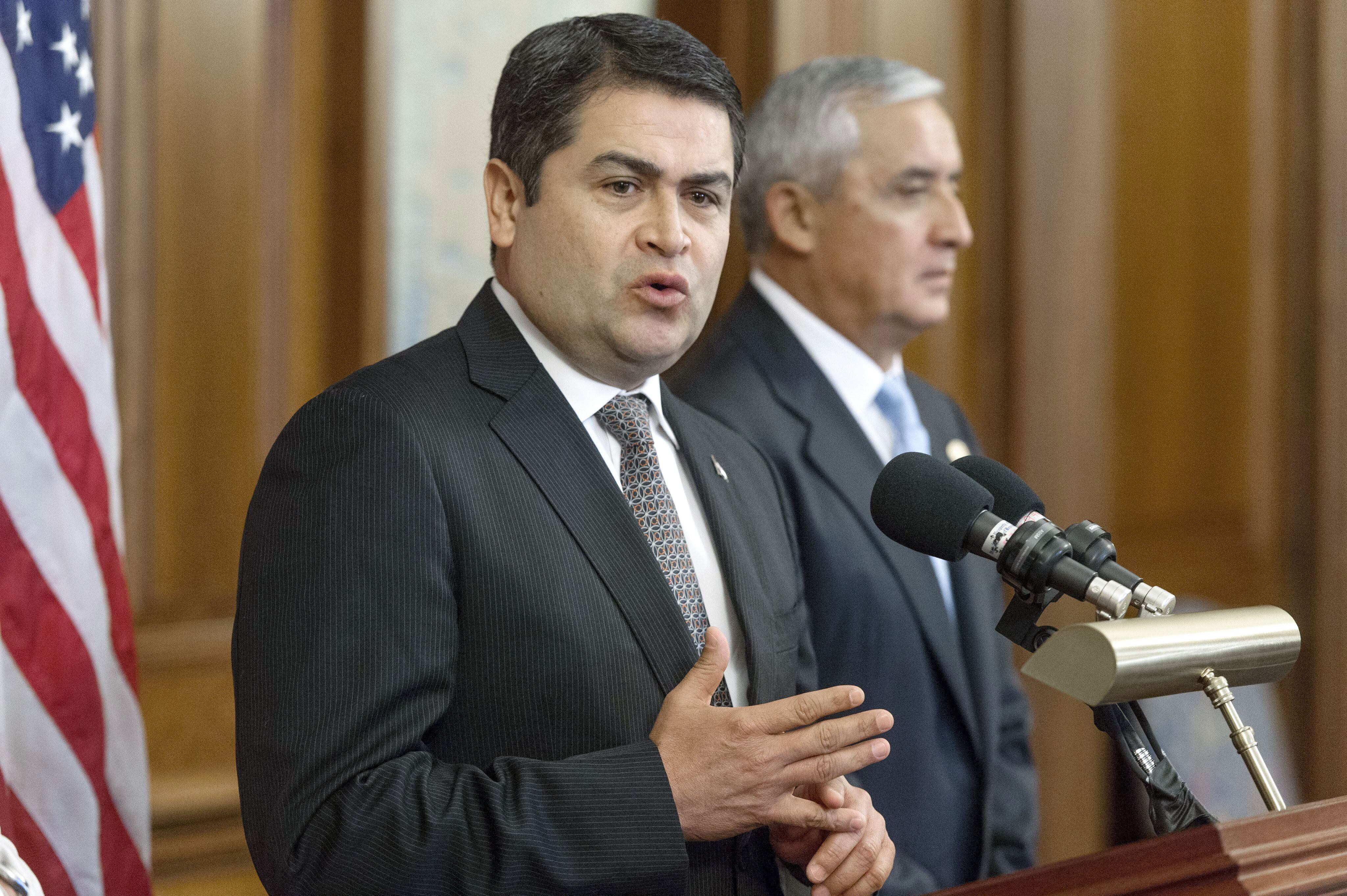 El expresidente hondureño Juan Orlando Hernández, condenado en Estados Unidos por narcotráfico, fue liberado este lunes. EFE/Michael Reynolds ARCHIVO