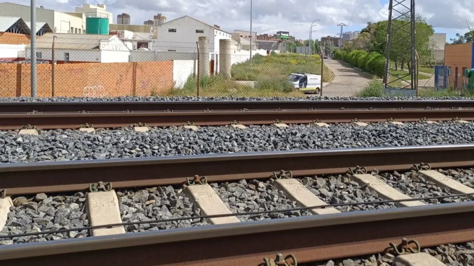 Lugar en el que una persona ha sido arrollada por un tren en la tarde de este sábado en Toledo