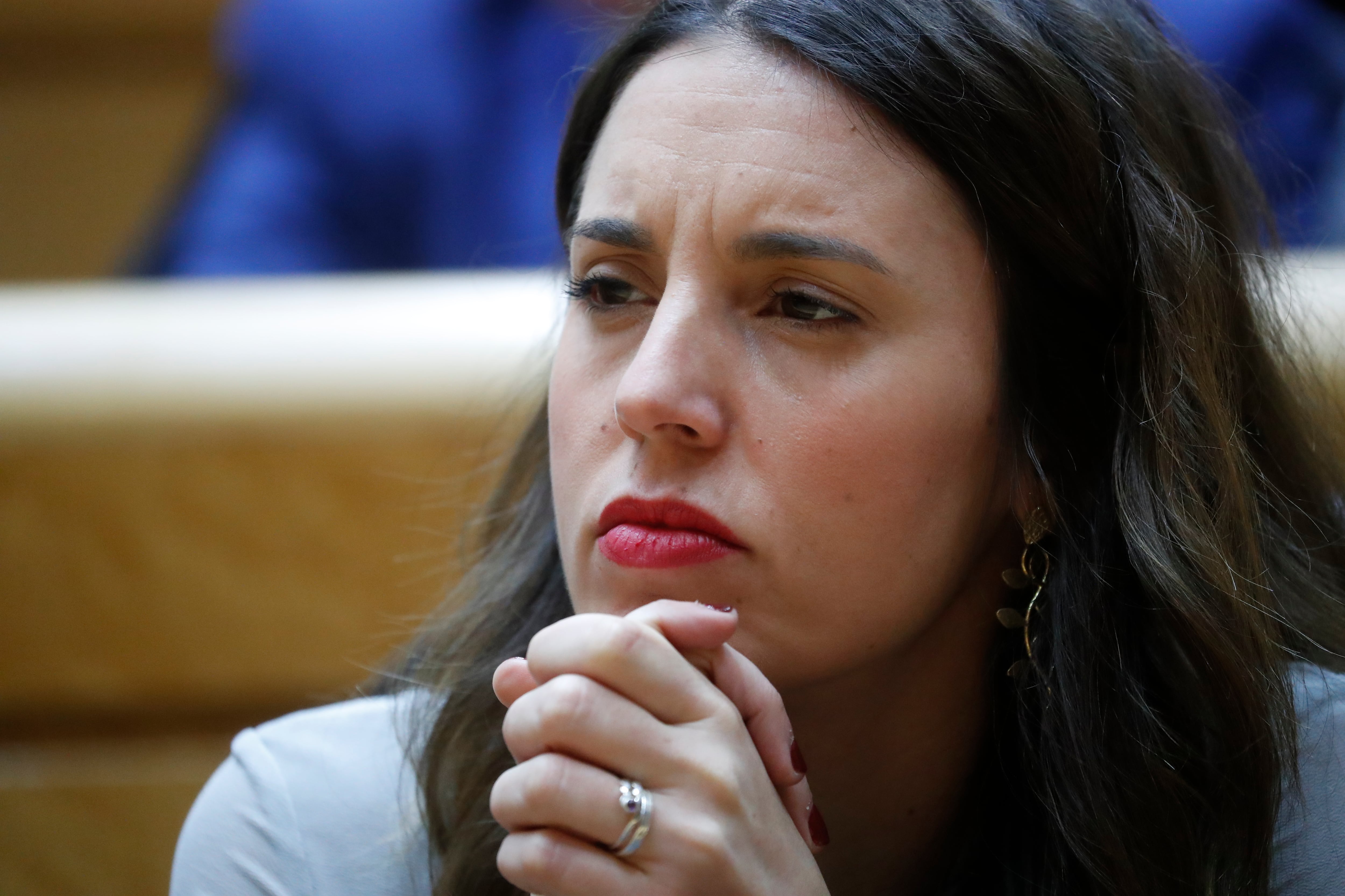 MADRID, 31/01/2023.- La ministra de Igualdad, Irene Montero, durante el pleno del Senado, este martes en Madrid. EFE/ Zipi
