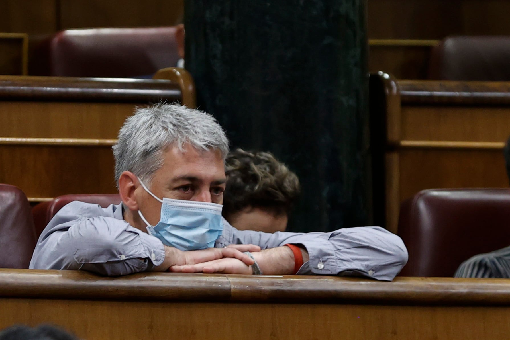 Oskar Matute en la sesión de control al Gobierno.