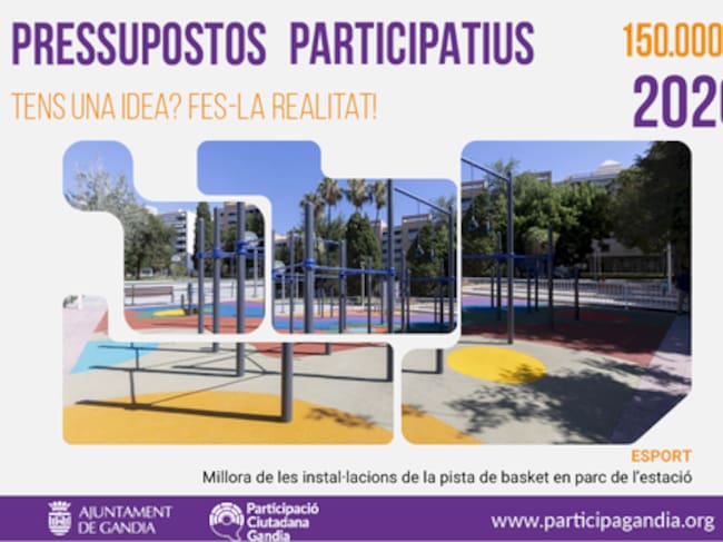 Mejora de las instalaciones de la pista de baloncesto del Parc de l’Estació