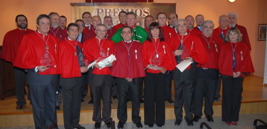 Los miembros de la Cuchara de Palo, en una entrega de premios anterior