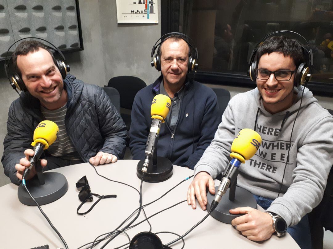 Antxon, Fernando y Miguel días antes de viajar a tierras de Marruecos