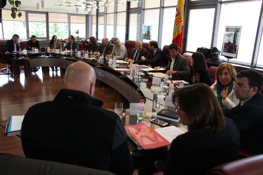 Un moment de la reunió de cònsols celebrada a Canillo