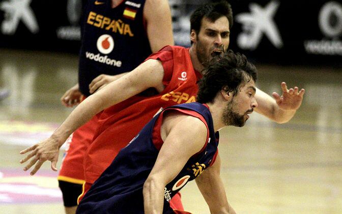 Llull entrena con la Selección