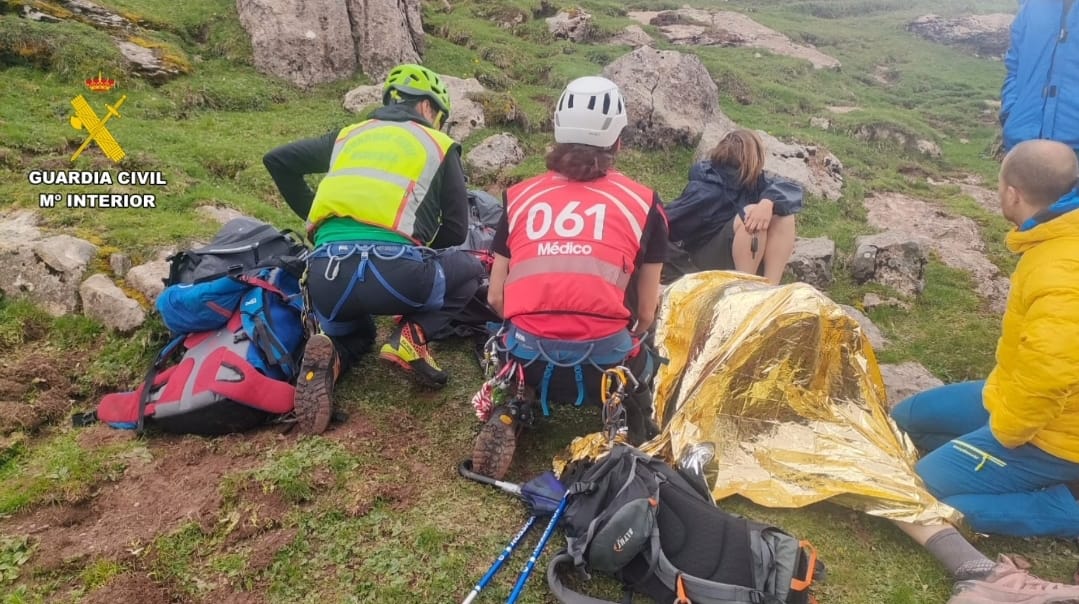 Uno de los rescates realizados por la Guardia Civil este fin de semana