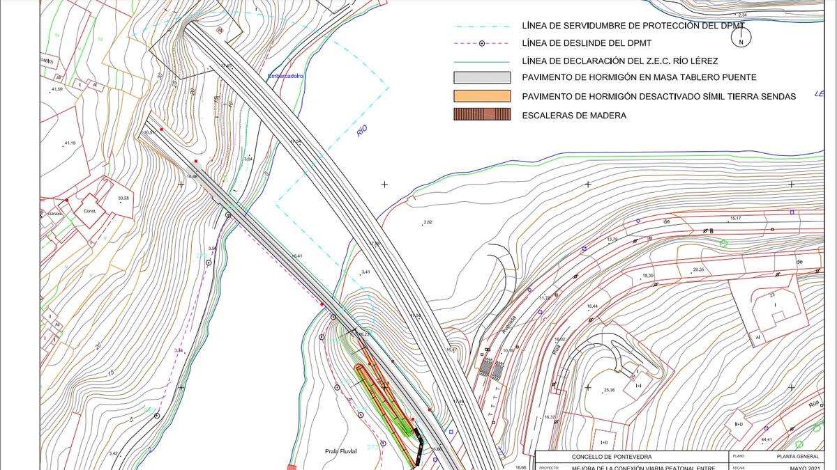 Aprobado el proyecto para peatonalizar el viejo puente del tren sobre el Lérez en Monte Porreiro