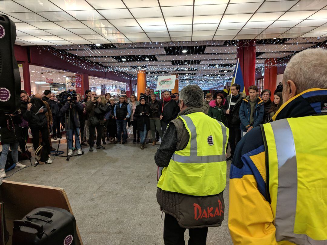 Concentració en motiu de la celebració de l'1 de maig