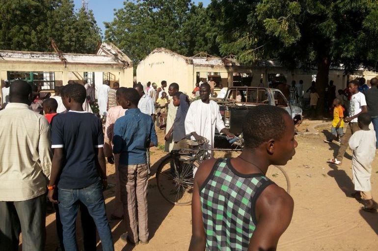 Ataque de Boko Haram en Nigeria. Foto de archivo