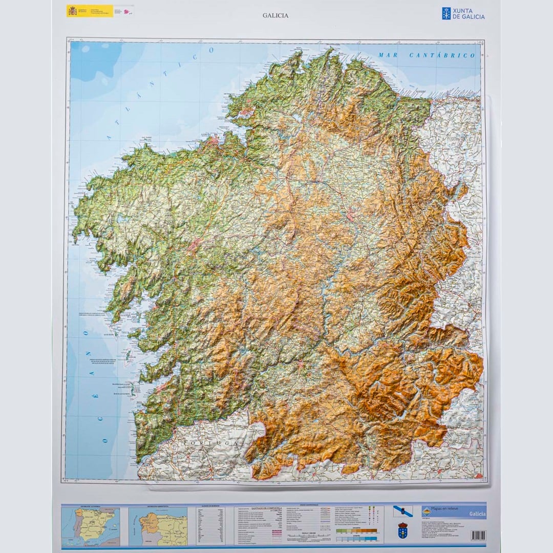 El Instituto Geográfico Nacional actualiza el mapa oficial de la provincia de Pontevedra