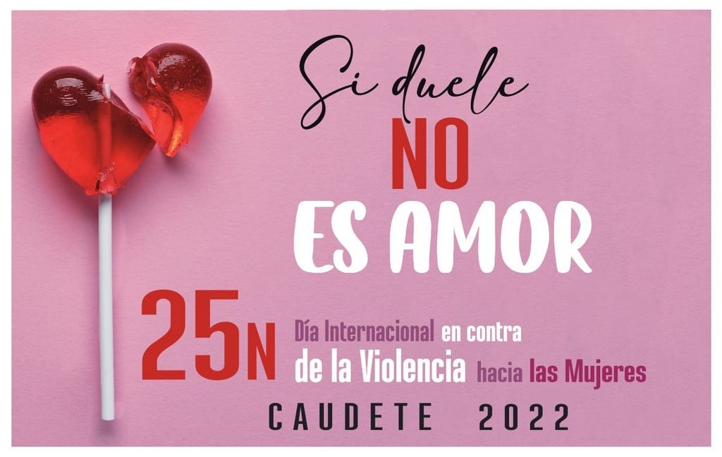 Cartel del 25 de Noviembre en Caudete