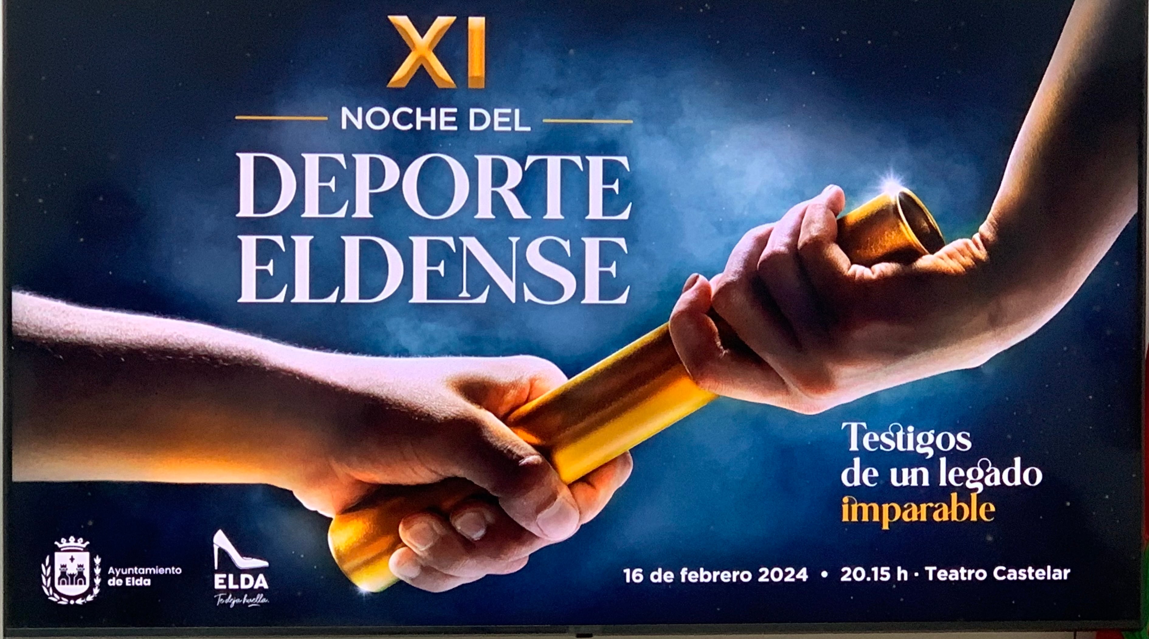 Cartel anunciador de la XI Noche del Deporte Eldense