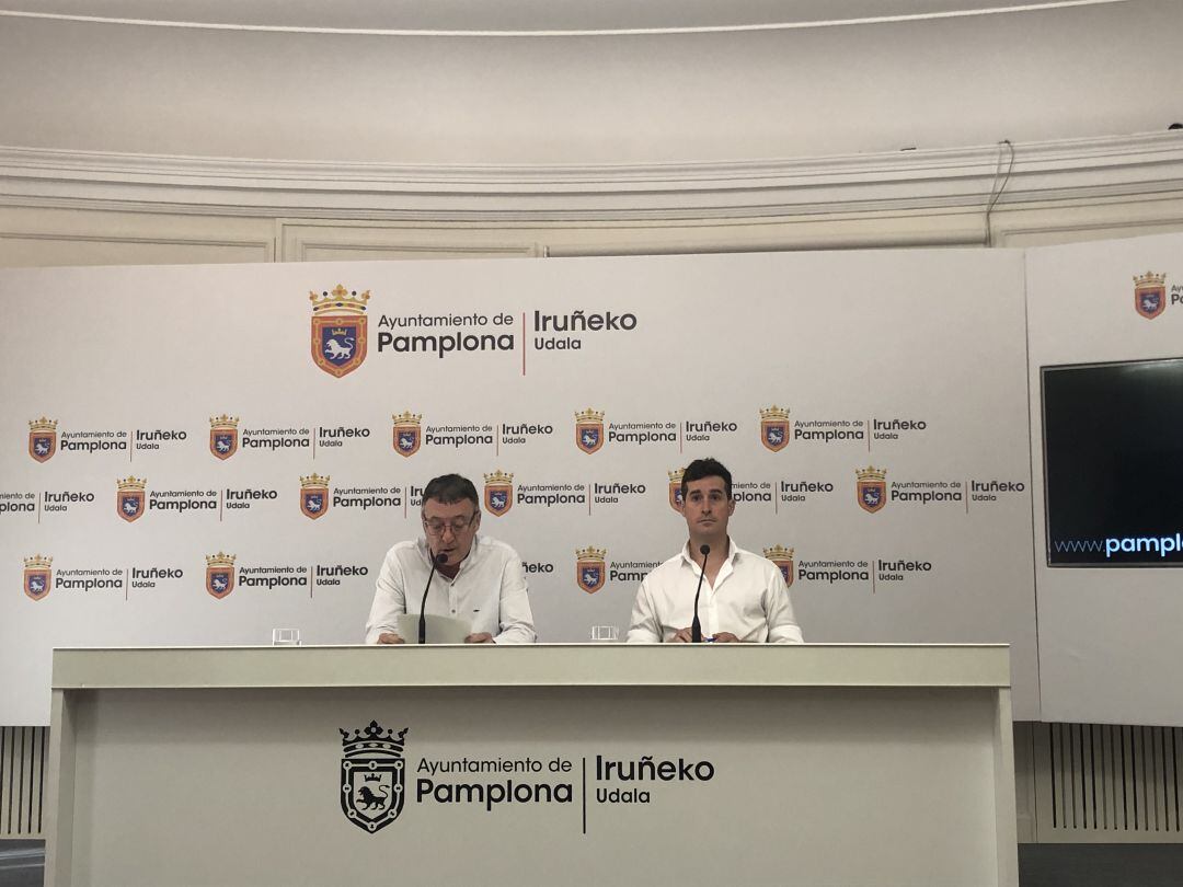 Patxi Leuza y Antso Fernández en rueda de prensa