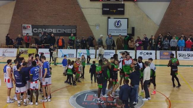 Un momento del partido