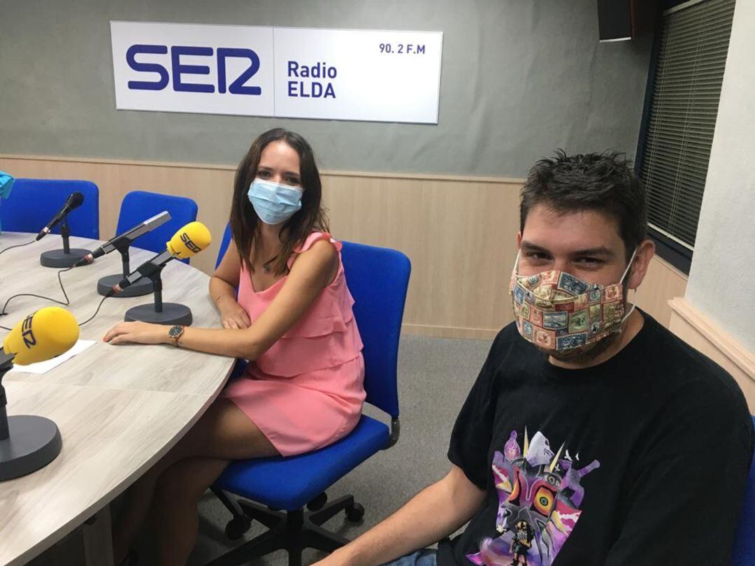 Andrea Jaén y David Ivorra, en Hoy por Hoy Elda Vinalopó