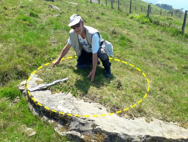 Hallazgo de piedras de molino en el Monte Jaizkibel