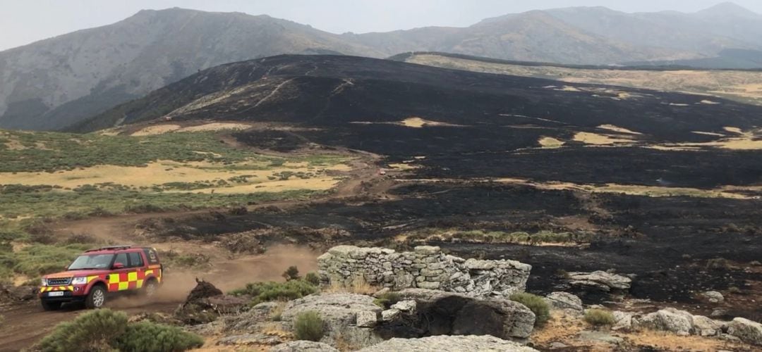 El fuego afectó también a Canencia, Miraflores, Rascafría y el paraje de Hoyuelas