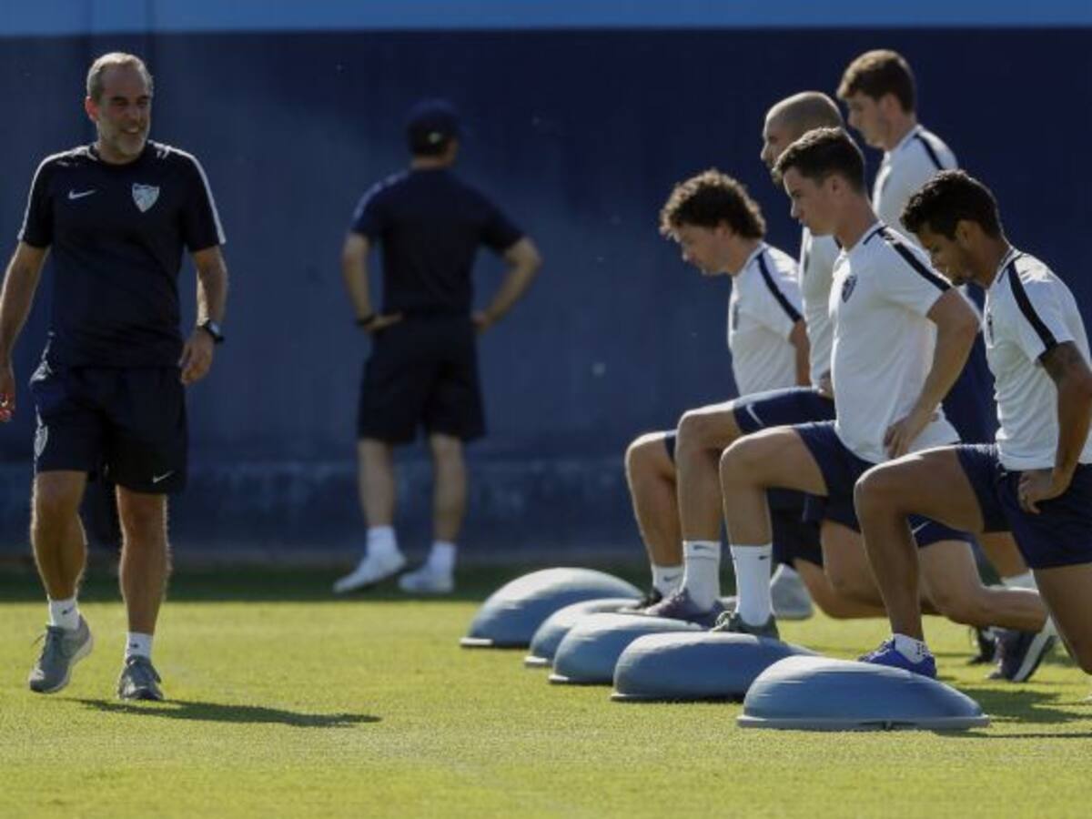 El Málaga en su segundo día de pretemporada