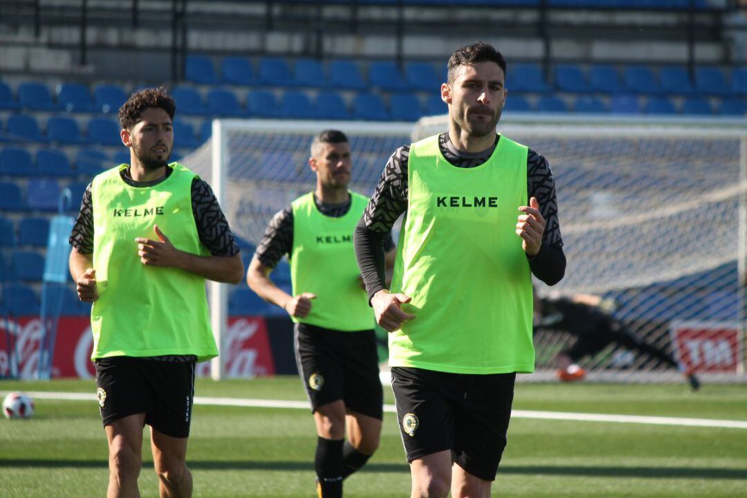 Benja Martínez en su primer entrenamiento como jugador del Hércules