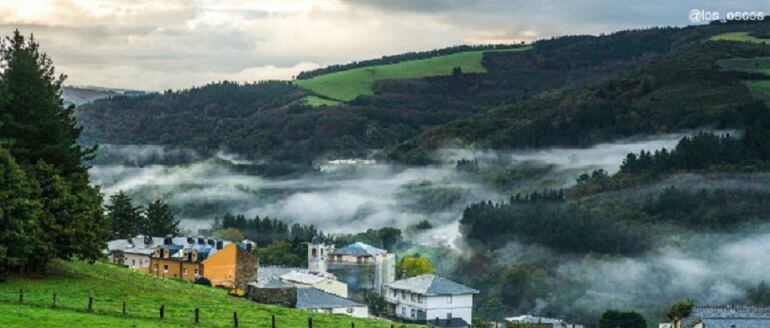 Paisaje de la comarca de los Oscos, premio al Pueblo Ejemplar de Asturias en 2016