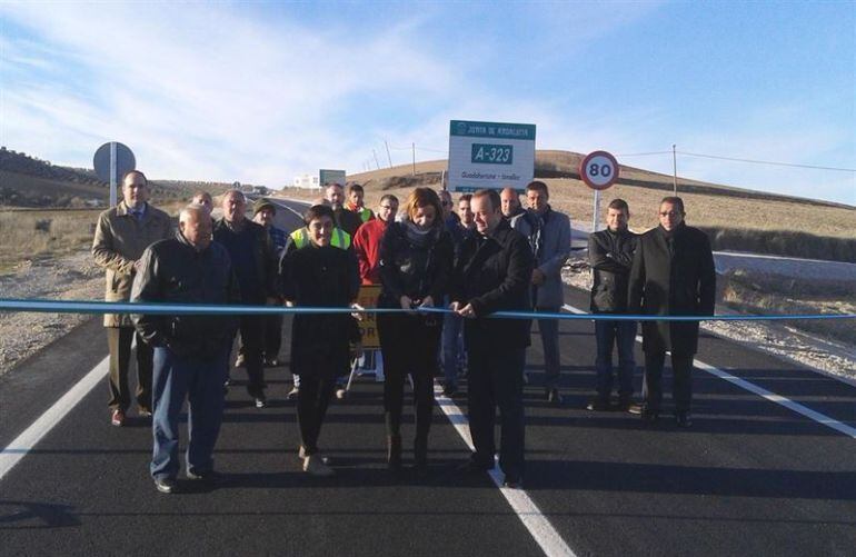 Inauguración de la carretera A-323 de la Junta de Andalucía entre Guadahortuna e Iznalloz(Granada)