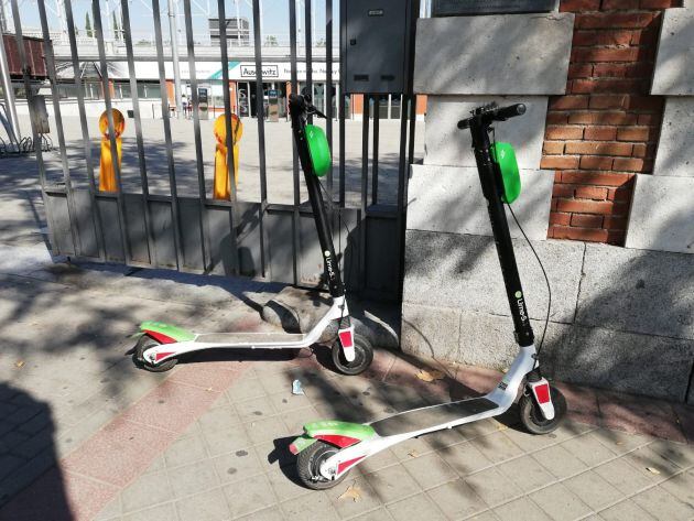 Patinetes eléctricos de alquiler en Plaza de Castilla.