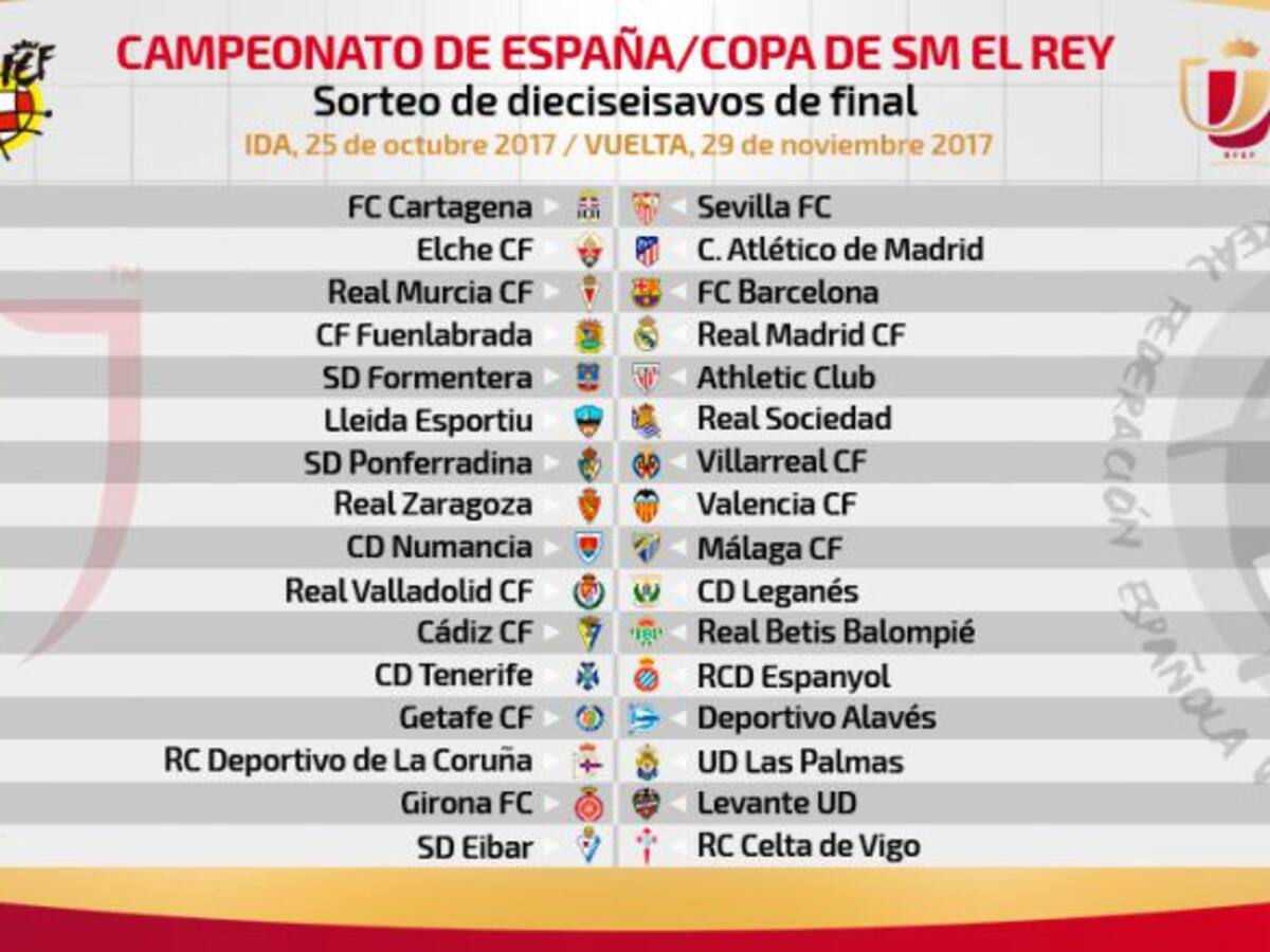 LaLiga anuncia los horarios de la ida de dieciseisavos de la Copa del Rey