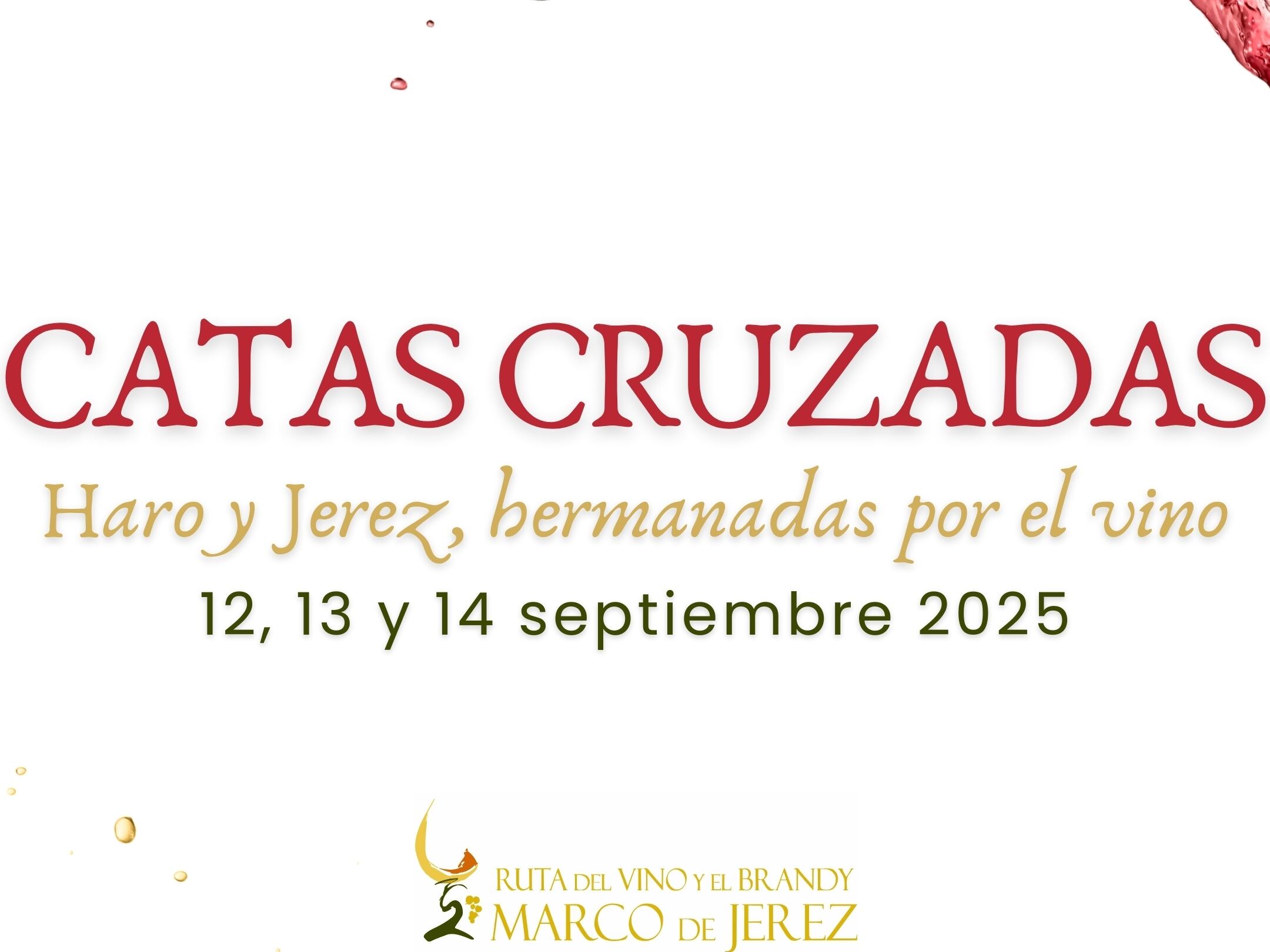 Cartel de las catas cruzadas en Jerez