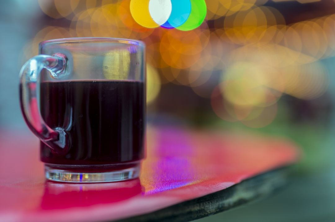 Vino caliente por Navidad.