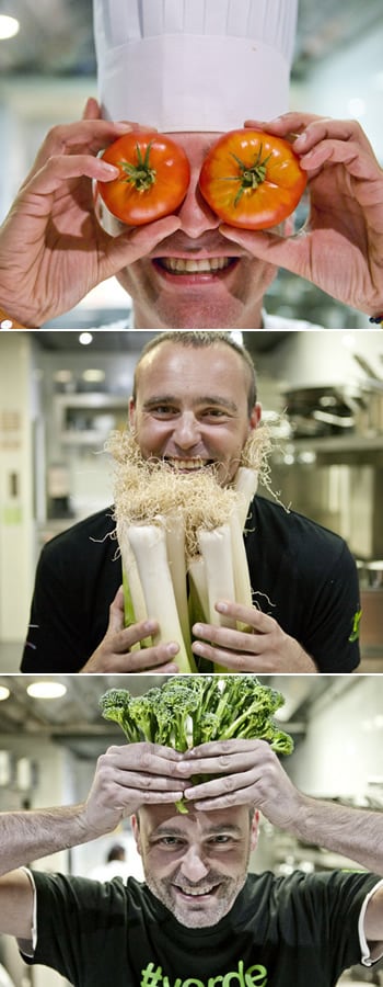 Rodrigo de la Calle publica cada semana una microreceta. "Hay que hacer el ganso para enganchar a la gente".