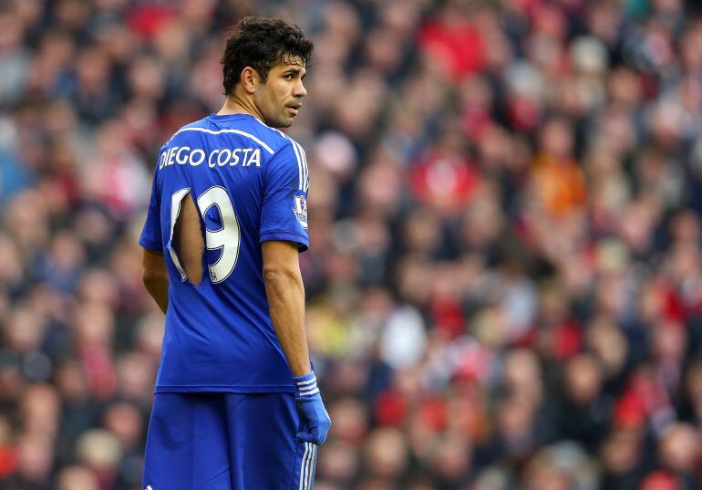 Diego Costa marcó el segundo gol del Chelsea en Anfield 