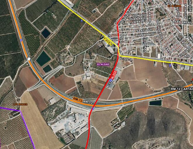Accidente de tráfico en la carretera que va a La Manga