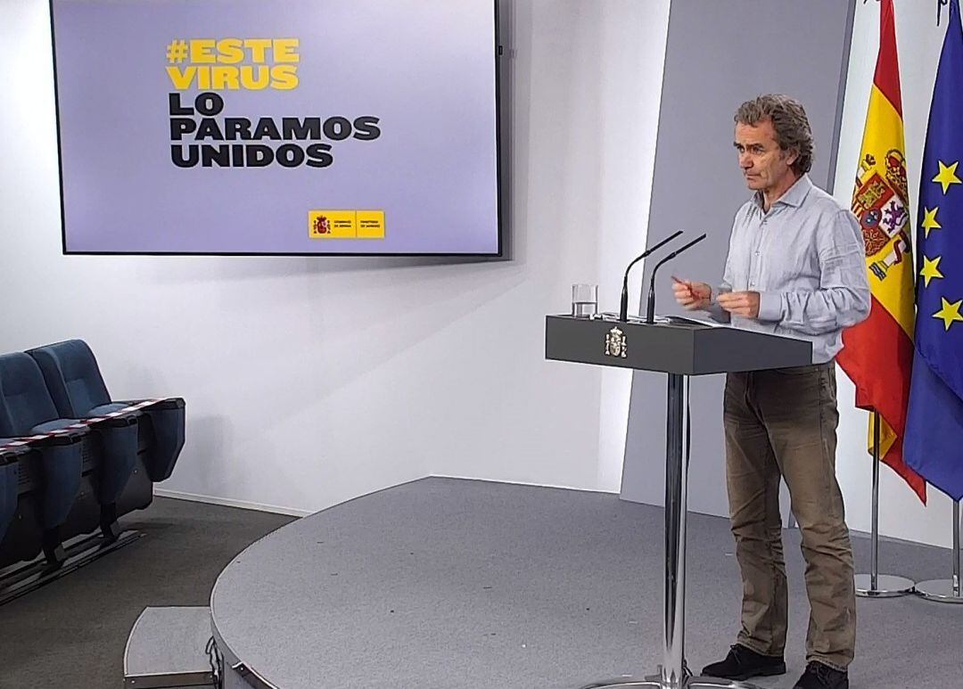 Fernando Simón durante una rueda de prensa