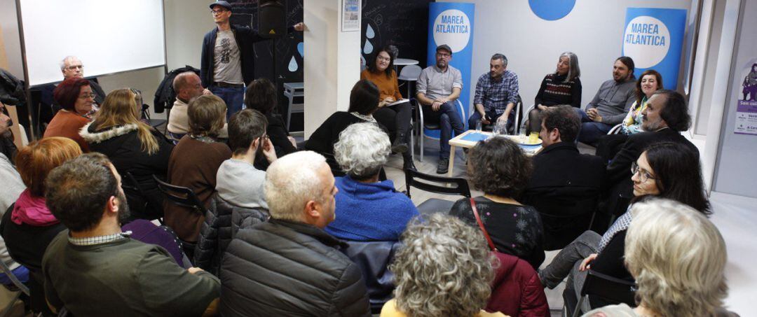 Acto de precampaña de las mareas en A Coruña