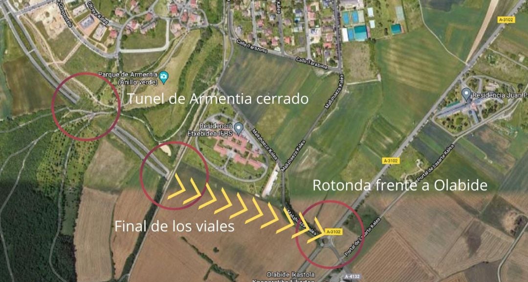 El túnel de Armentia lleva años cerrado