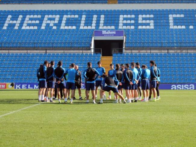 Imagen del entrenamiento del Hércules en el Rico Pérez